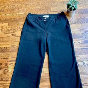 MICHAEL KORS Black Dress Pants with Silver Iconic MK Buttons. Size: 8